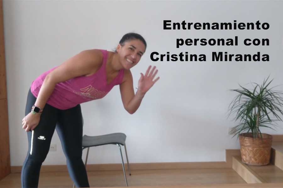 Actividad física con Cristina Miranda