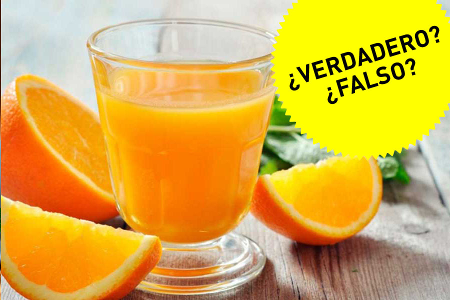 El zumo de naranja se debe tomar apenas hecho. ¿Verdadero o falso?